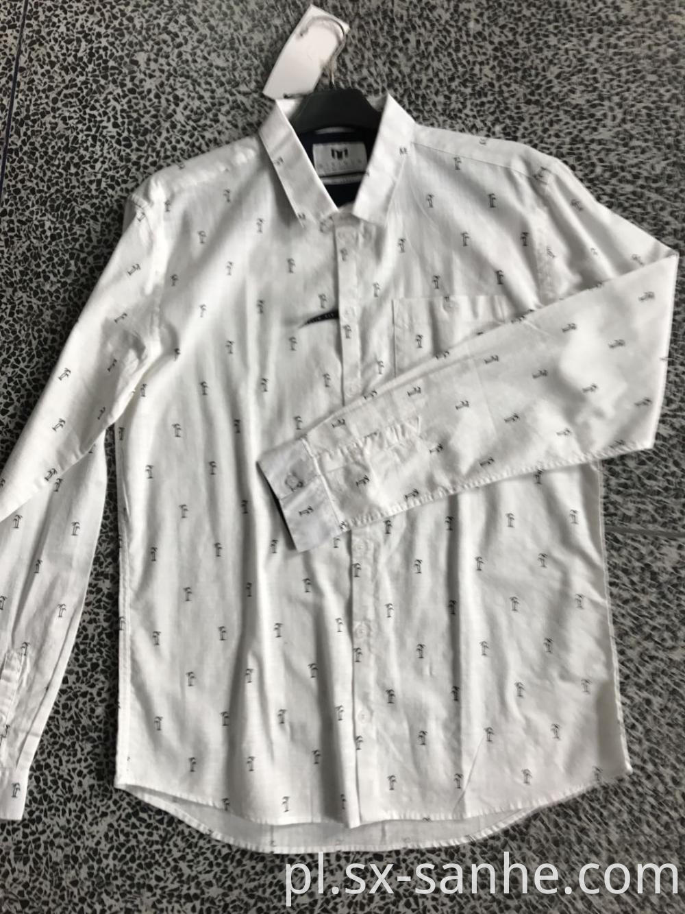 Custom 100% Cotton Printing Men Printed Plain Shirt